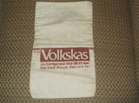VOLKSKAS BANK BAG ( COLLECTORS ITEM )